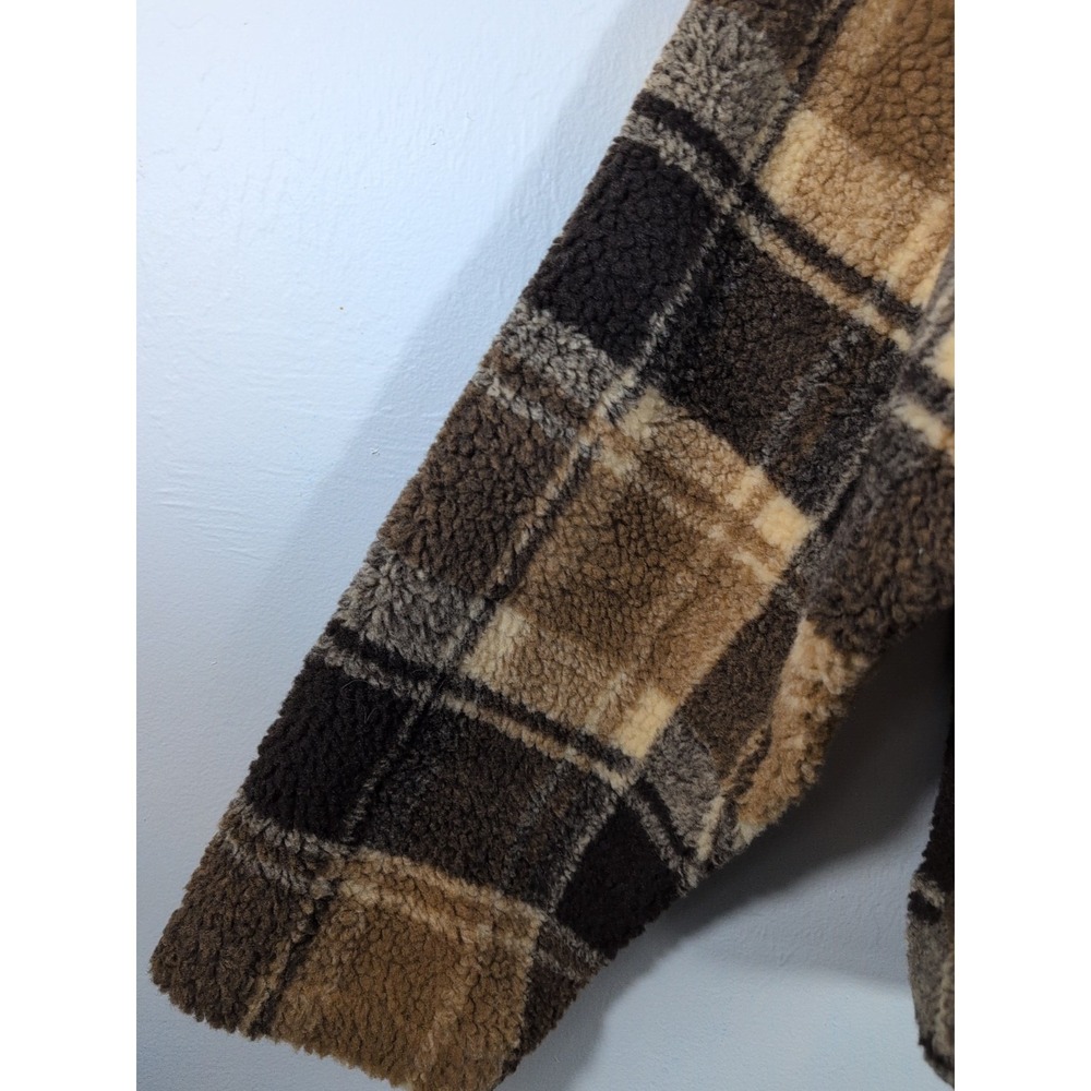 Oli & Hali Women's Shirt Shacket Mix & Match Plaid Snap Shacket Medium - Picture 9 of 10